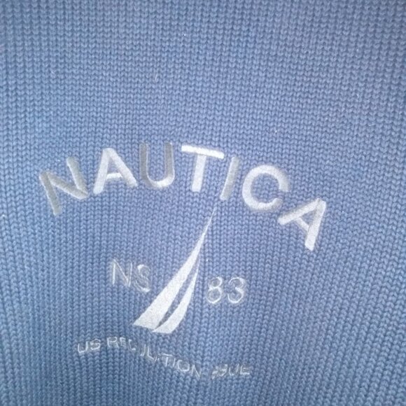 Nautica: Blue long sleeve 100% Cotton sweater. Size XXL. - Picture 2 of 5